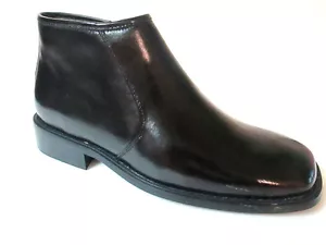 Botas de Cuero La Milano Premium Negras H1921 Vestidas con Cremallera Lateral Punta Cuadrada - Imagen 1 de 6