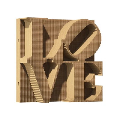 PUZZLE 3D CARTONIC - LOVE - ART . puzzle in cartone tagliato a laser 128 pezzi - Immagine 1 di 2
