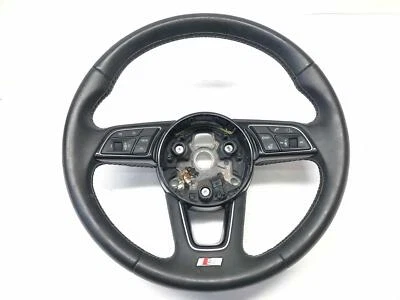 Audi A4 A5 S4 S5 2018 2019 volante 3 radios negro cuero negro térmico Foto 1 de 4