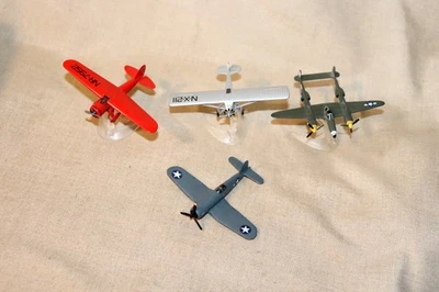 LOT 3 - Four (4) CORGI Diecast Models Fighter Planes Spirit of St. Louis - Image 1 of 4