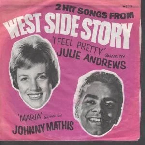 Julie Andrews/Johnny Mathis I Feel Pretty/Maria 7" vinyl UK Cbs 1966 Split - Image 1 of 2