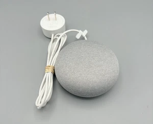 Google Home Mini - Model H0A - 1st Generation White w/ Power Cable - TESTED - Picture 1 of 7