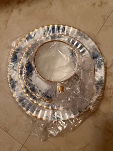 ROYAL ALBERT MOONLIGHT ROSE SET OF 5 PIECES PLACE SITTING BONE CHINA NEW W/BOX - Picture 1 of 9