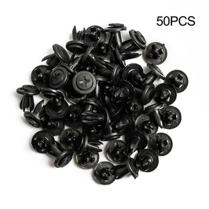 50X Coche Diámetro Agujero Remaches Plástico Sujetador Guardabarros Parachoques - Imagen 1 de 19