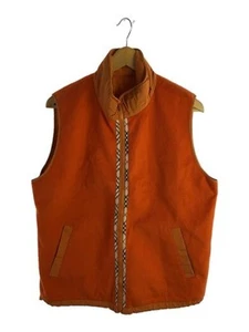 BURBERRY GOLF/fleece vest/LL/polyester/ORN/BGP06-720-87/reversible - Picture 1 of 5
