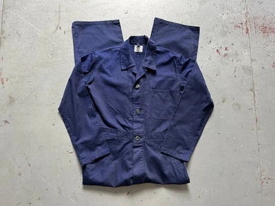 60s Vintage Bolt Brand Sanforized Cinch Back Twill Mechanic Jumpsuit Coveralls S - Image 1 of 4