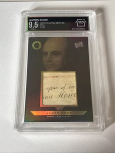 2024 Pieces of Past 1800's Edition Aaron Burr Hand Written Relic #102 Hamilton - Picture 1 of 2