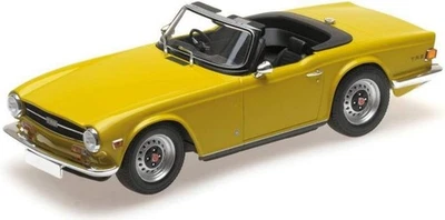 Triumph TR6 Rhd 1976 Giallo MINICHAMPS 155132034 1:18 Open Roof UK Britannici - Immagine 1 di 4