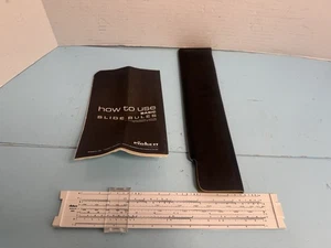 Vintage PICKETT Microline 120 Slide Rule Rule with Case & Instructions - Picture 1 of 5