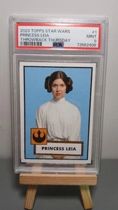 2023 Topps Star Wars Throwback Thursday Princess Leia Organa PSA 9 MINT GRADED - Picture 1 of 3