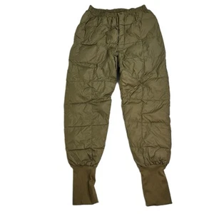 Vintage 90s Cabelas Goose Down Puffer Pants Snow Outdoors Beige Size Large Tall - Picture 1 of 6
