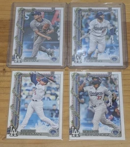 Lote de 4 cartas 2025 Topps Holiday LA Dodgers Shohei Ohtani troquelado novatos y estrellas - Imagen 1 de 1