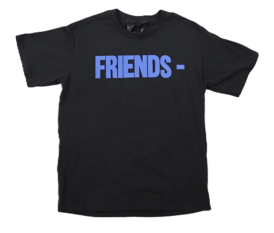 Camiseta de diseñador nueva sin etiquetas VLONE US XL No Friends negra azul precio de venta sugerido por el fabricante $180 Foto 1 de 4