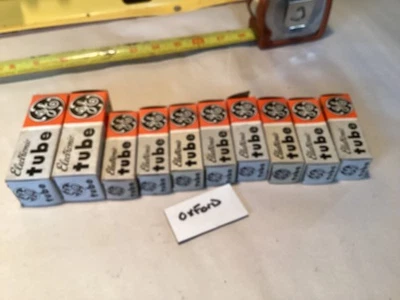 Vintage lot of GE General Electric radio TV vacuum electron tubes - Image 1 of 4