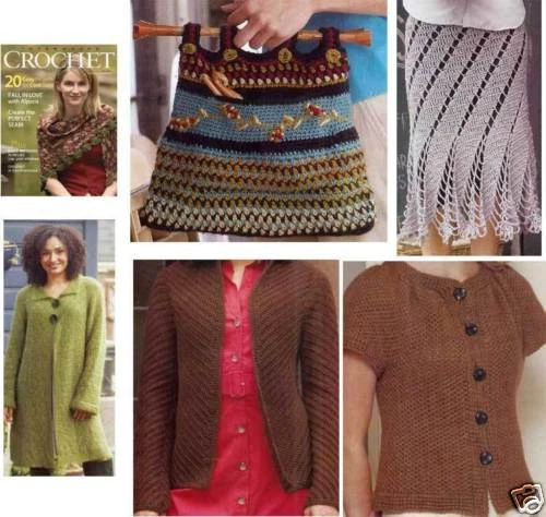 Interweave Crochet magazine FALL 2008 sweaters bag coat skirt ~ see description - Image 1 of 1