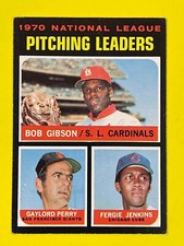 1971 Topps NL 1970 Pitching Leaders - Bob Gibson/Gaylord Perry/Fergie Jenkins