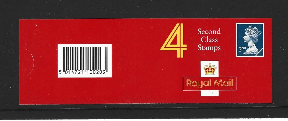 GB 1990 4 x 2nd CLASS STAMP BOOKLET HA3 - Image 1 of 1