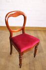 Antique Victorian balloon bolt back dining / bedroom / hall chair
