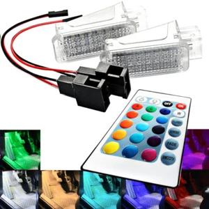 2x Convient pour Audi A1 A2 A3 A4 A5 A6 A7 Éclairage de Plancher LED Module Rot - Picture 1 of 6