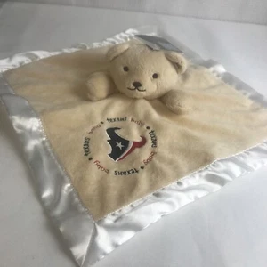 Houston Texans NFL Football Baby Bear Security Blanket Lovey Snuggle Buddy NEW - Picture 1 of 8