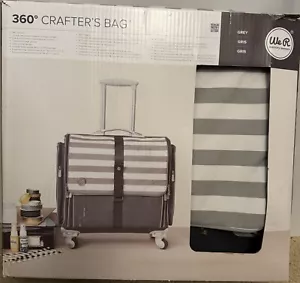 We R Memory Keepers 360 Degree Crafter’s Bag Rolling Portable, Gray/White, New - Picture 1 of 2