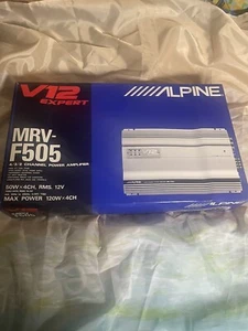 Alpine mrv-f505 Old School 4 Channel Car Amplifier New Old Stock In Box NOS - Picture 1 of 12