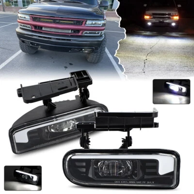 LED Fog Lights For Chevrolet Tahoe 20-06 Suburban 1500 2500 20-06 Silverado 3500 - Image 1 of 4