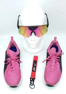 Womens Nike Air Max Pink Black BellaTR 3 Size 9 Running Sneaker Bonus Items - Picture 1 of 13