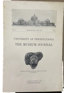 University of Pennsylvania Museum Journal Vol 1 No 1 Gargoyle 1910 First Edition - Picture 1 of 9
