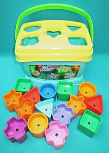 FISHER PRICE BABY'S FIRST BLOCKS SHAPE SORTER WITH 15 BLOCKS--D-56 - Picture 1 of 5