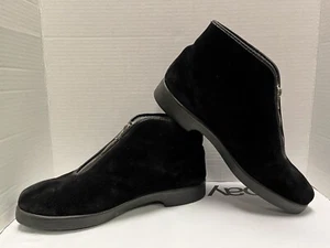Zapatos vintage para hombre talla 11 Semperit cremallera forrados de lana gamuza hechos en Austria - Imagen 1 de 12