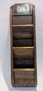 Vintage Wood Wall Mount Mail Sorter Key Holder Geese - Picture 1 of 5