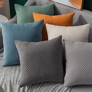 Modern Flannel Cushion Cover Home Decor Throw Pillow Case 45*45cm - Picture 1 of 12
