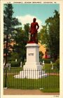 Postcard Stonewall Jackson Monument Lexington VA Linen