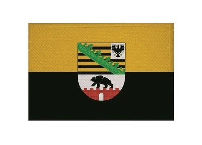 U24 Aufnäher Sachsen-Anhalt Fahne Flagge Aufbügler Patch 9 x 6 cm
