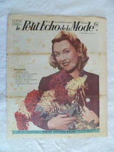 LE PETIT ECHO DE LA MODE N°45 09/11/1941 Mode Couture Tricot Femme Enfant Pub  - Picture 1 of 5