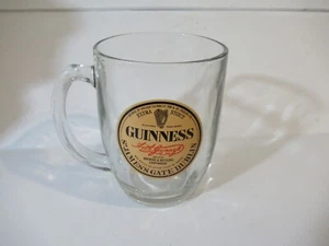 Guinness Extra Stout St James’s Gate Dublin Thumbprint Beer Mug Glass Man Cave - Picture 1 of 7