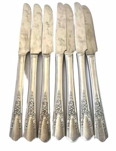 1930's Simeon L&George HRogers Co.Oneida SilverPlate X/TRA JASMINEDINNER KNIFE 7 - Picture 1 of 14