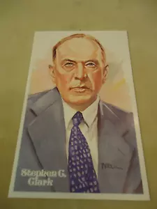 Stephen G. Clark 4" X 6" Perez-Steele Card Hall Of Fame 8175/10,000 Nr Mt - Picture 1 of 2