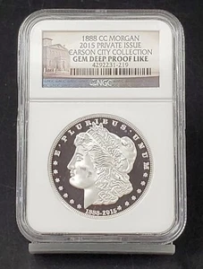 1888 CC Morgan 2015 Private Carson City Collection NGC GEM Deep Proof Like - Picture 1 of 4