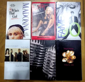 Group of single song release (6 cassette) Madonna, Bowie, NSYNC, Lita, Vandross - Picture 1 of 7