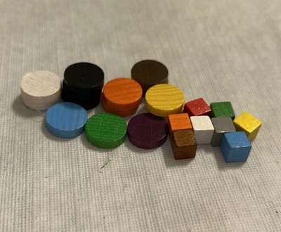 Piezas de repuesto discos y cubos de madera KOSMOS Legends of Andor nuevos héroes Foto 1 de 2