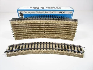 Märklin H0 5100 M-Gleis R1 Gebogen R= 360mm 10 Stück OVP (k) - Bild 1 von 1