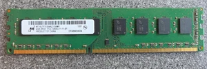 Micron DDR3 1 x 4GB RAM Memory PC3-12800U 1600Mhz DIMM - Picture 1 of 2