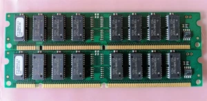 64MB 2x32MB 60ns MICRON MT16LD464AG-6X Kit di memoria RAM EDO 168-Pin 3.3V 4Mx64 - Foto 1 di 5