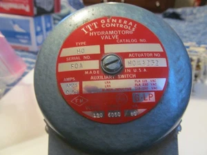 ITT GENERAL CONTROLES ACTUADOR VÁLVULA HIDRAMOTOR HO4A232 B-S10 - Imagen 1 de 4