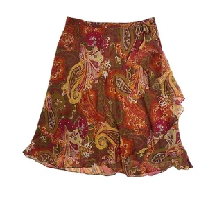 Coldwater Creek Damen Rock Größe XL Paisleymuster Rüschen - Bild 1 von 5
