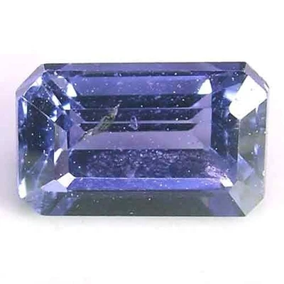 TANTALIZING NATURAL PURPLISH BLUE CEYLON UNHEATED SPINEL GEM - EMERALD CUT - Image 1 of 3