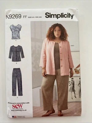 Simplicity K9269 Top For Knit Fabrics Jacket, Trousers Uncut Pattern Women`s - Image 1 of 4
