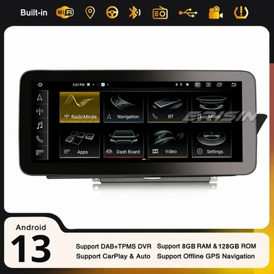 12.3" 8-Core 128GB Android 13 Car Stereo DAB+ CarPlay Satnav WiFi For Audi A4 A5 - Image 1 of 4